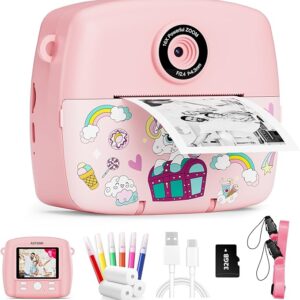 Fun 1080P Instant Print Camera for Kids – Birthday Gift Ages 3–9